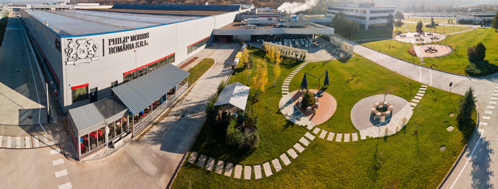 Philip Morris Romania Factory drone 