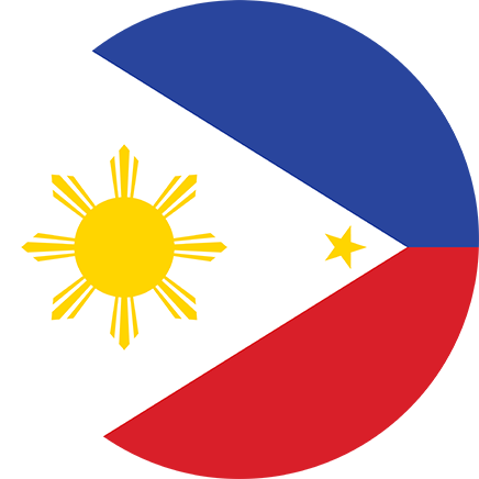 Philippines flag circle small