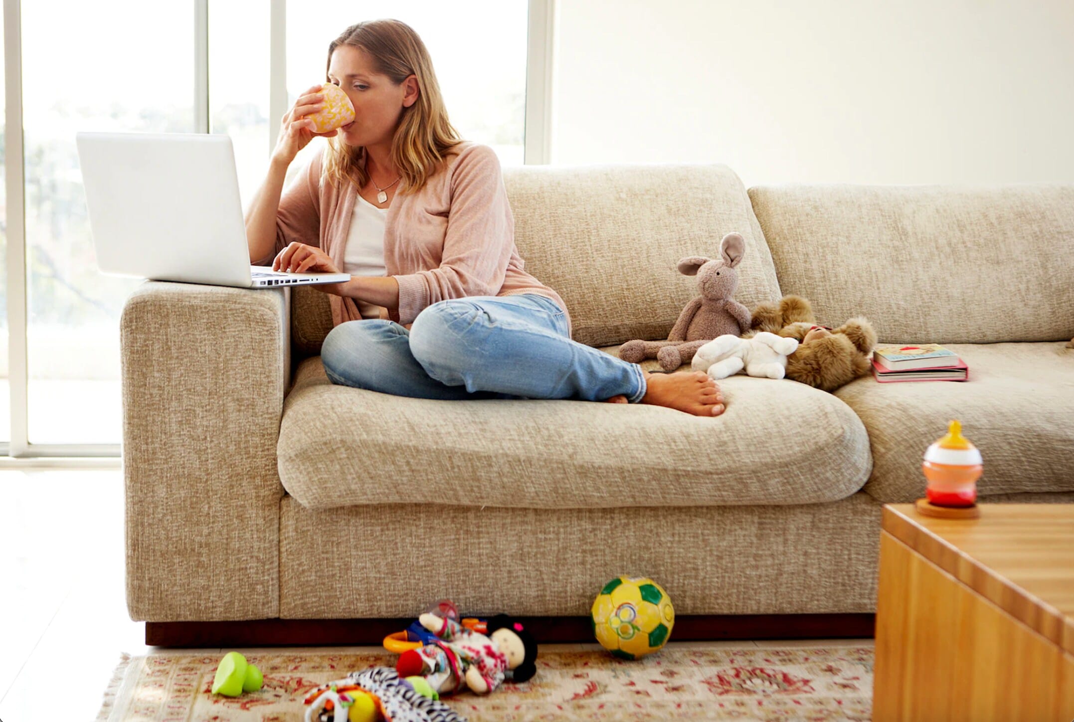 person sat on sofa person sat on sofa