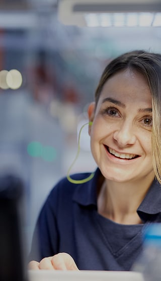 Female factory worker