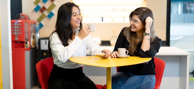 women on table story image