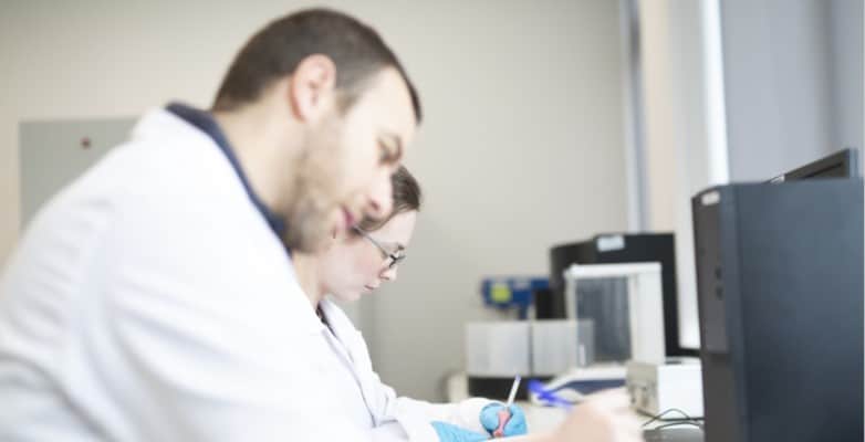 Scientists working