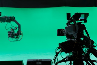 Camera in a TV studio