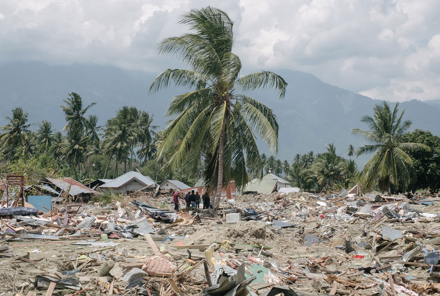 Earthquake aftermath in Palu Indonesia