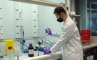 Scientist in laboratory