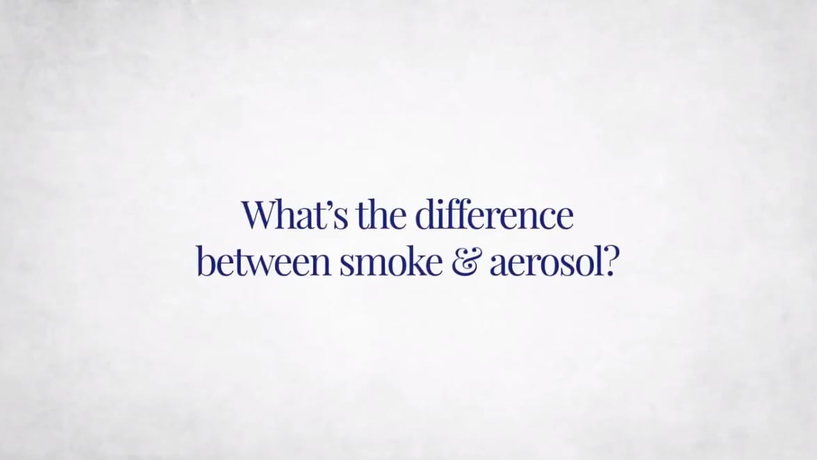 Difference between smoke and aerosol