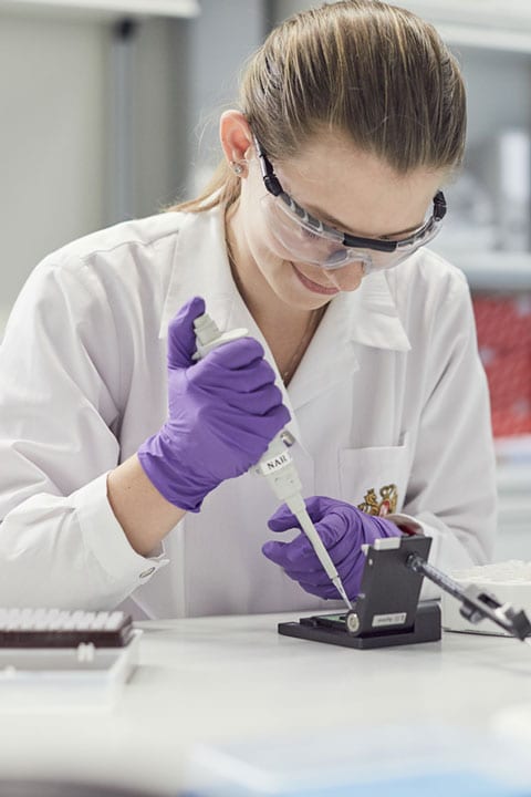 Female scientist in a laboratory