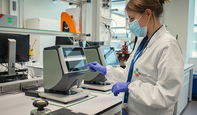 Female scientist in a laboratory