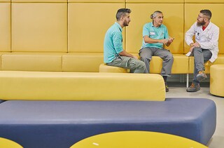 Men sitting Bologna section highlight 2b