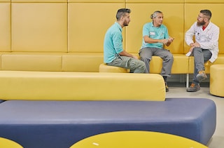 Men sitting Bologna section highlight 2b