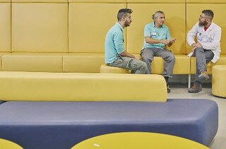 Men sitting Bologna section highlight 2b