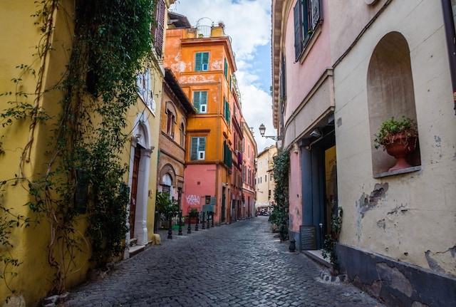 A deserted street in Italy