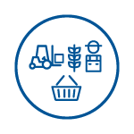 Supply chain icon