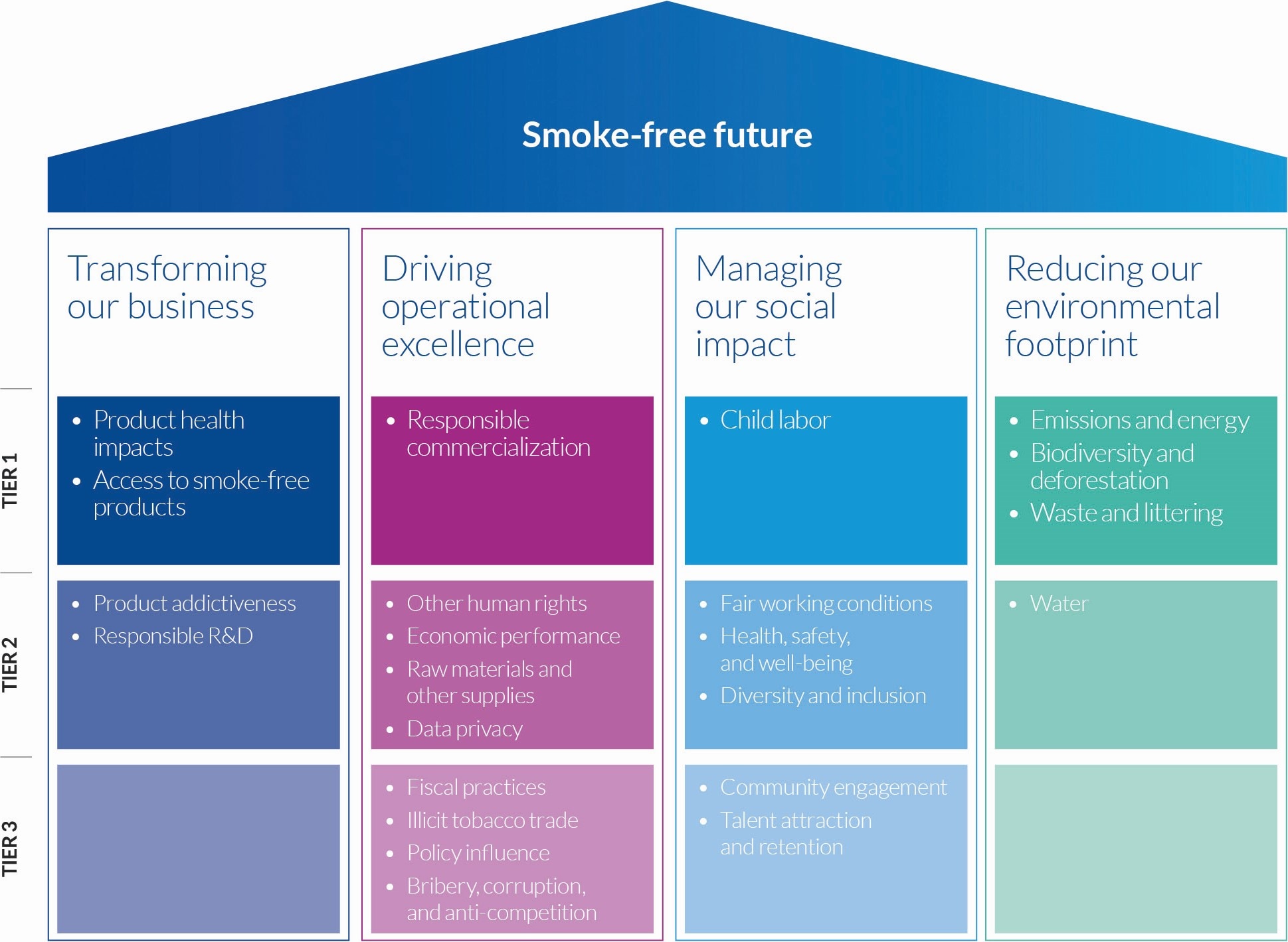 PMI Sustainability Strategy Pillars