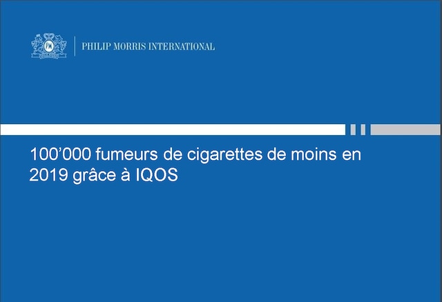 moins de fumeur en 2019 grace a IQOS