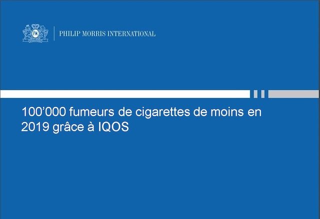 moins de fumeur en 2019 grace a IQOS