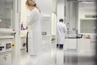 Scientists working in a laboratory