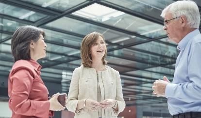 people discussing in group