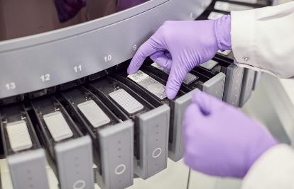 testing in laboratory story block