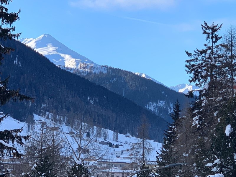 Davos village mountains WEF