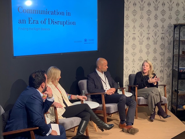 Marian Salzman on the Communication Panel during Davos 2019