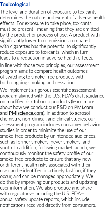 Toxicological The level and duration of exposure to toxicants determines the nature and extent of adverse health effe   