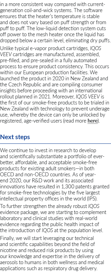 in a more consistent way compared with current-generation coil-and-wick systems  The software ensures that the heater   