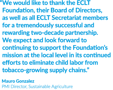    We would like to thank the ECLT Foundation, their Board of Directors, as well as all ECLT Secretariat members for    